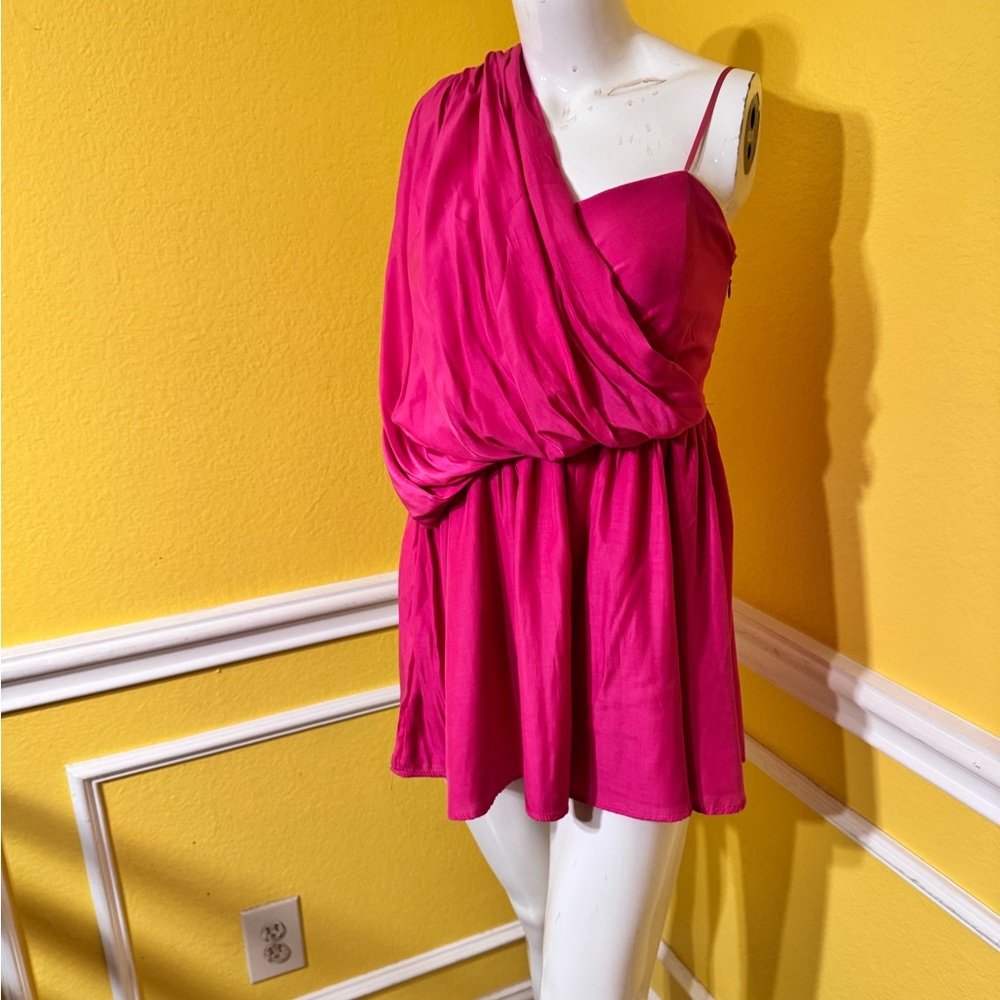 DO+BE Pink One-Shoulder Jumpsuit - Picture 3 of 14